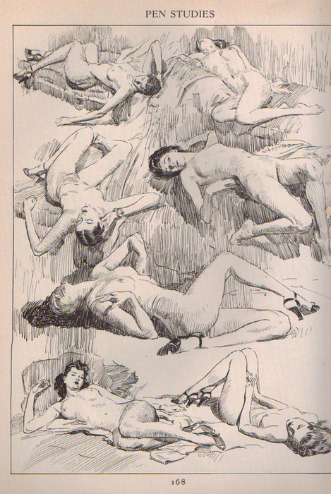 ‘Relating one Contour to Another, from Loomis 1944, ‘Figure Drawing for all it’s Worth’. P.141.