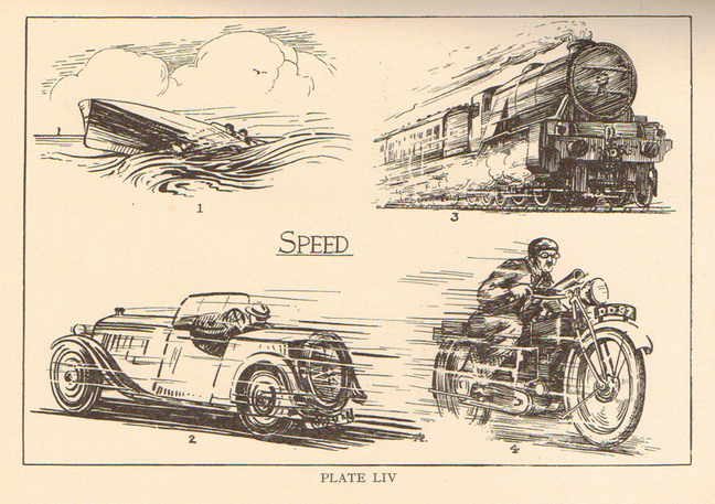  ‘Speed’, from Smith 1935, ‘Object, Plant and Memory Drawing’. Plate LIV